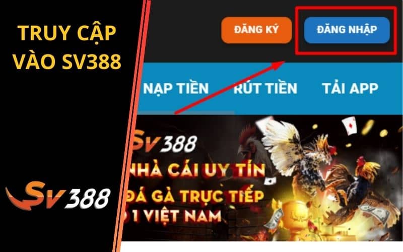 Bước 1 truy cập vào trang chủ SV388 Bước 1 truy cập vào trang chủ SV388